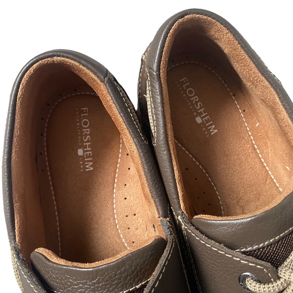 Florsheim Brown Lakeside Moc Toe Oxfords 10.5 - Picture 4 of 16